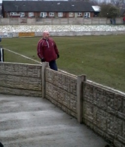 Padiham manager Steve Wilkes hands out another bollocking.